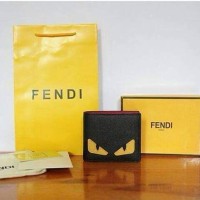 JUAL DOMPET FENDI MOSNTER 2COLOUR BLACK AND YELLOW MIRROR QUALITY
