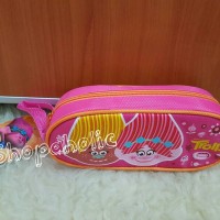 Pencil case tempat pensil Trolls ORIginal 1 res zipper