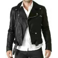 Jual *TERLARIS!!! Jaket Semi Kulit Sintetis Rock N Roll Ramones Pria/Cowok Murah