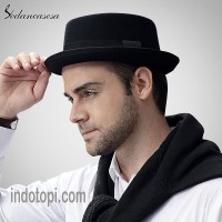 Jual topi fedora pie hat topi bulat pork pie topi glen fredly Murah