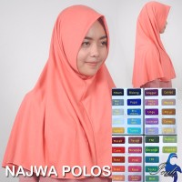 jilbab syari ceruti najwa polos instan Diskon