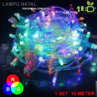 Jual Lampu Natal LED Warna RGB Twinkle Light hias pohon tumblr dekor Murah