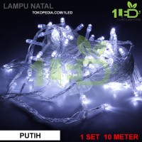 Jual Lampu Natal LED Putih Twinkle Light hias pohon Christmas Murah