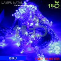 Jual Lampu Natal LED Biru Twinkle Light hias pohon Christmas Murah