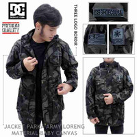 Top product jaket parka army loreng DC pria murah u/ kado hadi