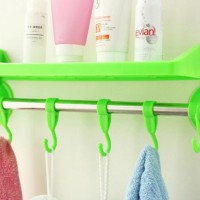 Rak kamar mandi tempat shampoo handuk odol sabun powerful suction