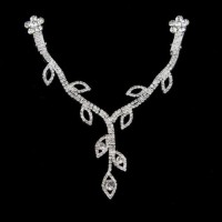 aksesoris jepit rambut crystal rhinestones swarovski daun untuk pesta