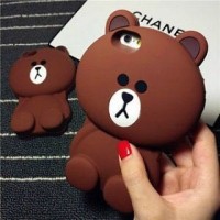 CASING / CASE HP SAMSUNG J1 ACE J1 2016 J1 MINI BROWN LINE 3D