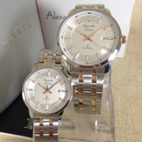 jam tangan couple alexandre christie 8511 original(fossil, expedition)