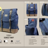 Jual tas ransel laptop VISVAL SCARLET series Murah