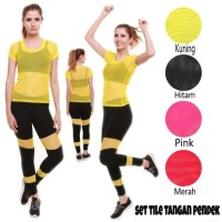Jual RIZKy Setelan baju senam zumba tanktop kaos aerobik fitnes yoga bra Murah