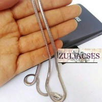 Jual KALUNG PRIA COWOK TITANIUM BELUT SILVER UKUR SEDANG or Pria Wanita Murah