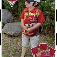 KAOS ANAK POLO LAKOS MCQUEEN MERAH - MC QUEENSZ. XL 6-8TH