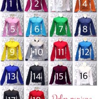 Jual Kaos Polo Shirt Polos / Kaos Kerah / Kaos Polo Lengan Panjang B JUMBO Murah