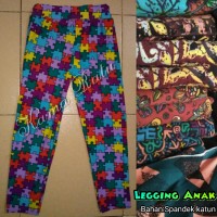 Jual Legging Anak Spandek katun Motif Murah
