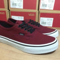 Sepatu Pria / Wanita Vans Authentic Maroon Waffle DT BNIB Kets Casual