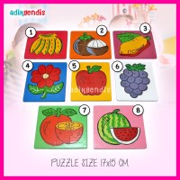 Jual Puzzle - Mainan Edukasi Edukatif Anak Balok Kayu Mdf lucu Warna Murah