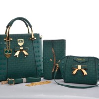 Tas Furla Tote Ribbon Stud 3in1 HIJAU 9936