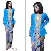 BAJU BATIK KEBAYA WANITA MODERN MODEL YUSWINDA PESTA HIJAB