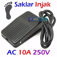 Jual Saklar Injak Foot Pedal Switch 10A 250V AC Non Slip Heavy Duty Kaki Murah