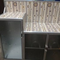 Jual Rak Piring Kompor Undak 3 Pintu Keramik - Lemari Dapur Muat 2 Tungku Murah