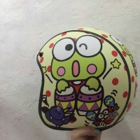 Helm Bogo Keropi / Green / Drum / Lucu