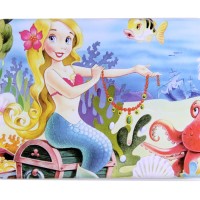 Jual Puzzle Jigsaw Kayu 6x10 (60 Potong) Kotak Kaleng Mermaid Duyung PL-045 Murah