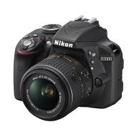 Nikon D3300 Kit Black ( VR II 18-55mm ) Kamera DSLR 24.2 MP SLR Hitam