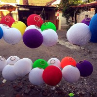 Jual lampion benang gantung diameter 30cm Murah