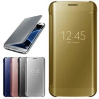 Flip Mirror Wallet Samsung Galaxy J7 Prime On7 2016 Plus ic Clip