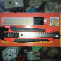 PISAU CUTTER BESAR BRAVE AUTO LOCK TEMPAT ISI PISAU MURAH | Harg