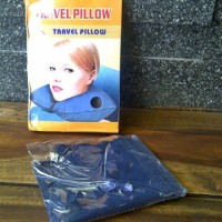 Jual BANTAL LEHER ANGIN TIUP SET / TRAVEL PILLOW INFLATABLE Murah