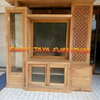 penyekat ruang tamu minimalis. partisi minimalis. lemari tv. bufet tv