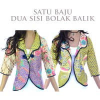 Jual Atasan Batik Wanita Blus Blouse Batik Bolero Jas Batik Katun A17 Murah