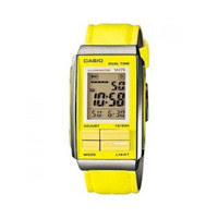 HITS Casio Jam Tangan La201wbl-9 Seri Futurist Wanita Kulit kuning dig