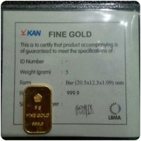 BELI-JUAL EMAS ANTAM 5g, TRANSAKSI KARTU KREDIT.