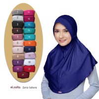 Jual ELZATTA Hijab Kerudung Jilbab Instan Bergo Zaria Sahara Asli Terbaru Murah