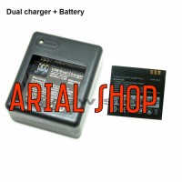 Jual XIAOMI YI DUAL BATTERY CHARGER+ BATTERY FOR INTERNASIONAL (SONY CELL) Murah