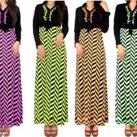 baju maxi / gamis wanita untuk busui / hamil evvi