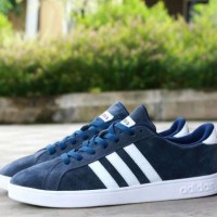 SEPATU PRIA ADIDAS SNEAKER BASLINE NAVY WHITE