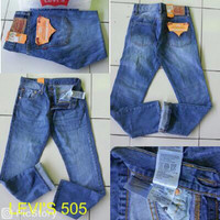 Celana Jeans Levis 505 Biowash Scraf / Original USA / Slimfit