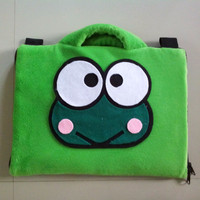 softcase/tas laptop,netbook,notebook lucu Keropi Green