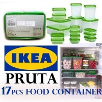 Jual IKEA PRUTA Set 17 Pcs~Food Container~Wadah Penyimpanan Makanan Murah