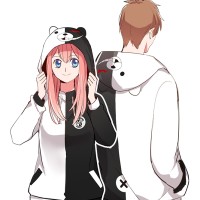 Jual Dangan Ronpa Monobear Monokuma Jacket Jaket Wanita Anime Cosplay Murah