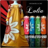 Jual daster Muslim lolia baju tidur longdress batik Murah