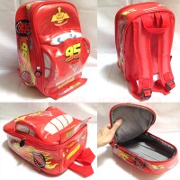 Jual OBRALL!! Tas Ransel Sekolah Anak TK Cars Mcqueen On The Road 3D Murah Murah