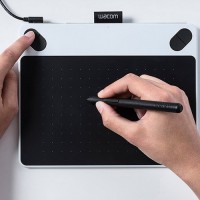 Jual Wacom Intuos Draw CTL490 White Pen Tablet Alat Desain Grafis Putih Murah