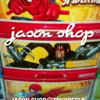 Lemari plastik Napolly Spiderman susun 4/Lemari laci Napolly Spiderman