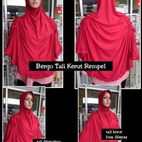 Jual Bergo Tali Kerut Serut Rempel / Jilbab Hijab Kerudung Instan Syari Murah