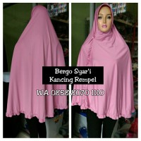 Jual Bergo Kancing Rempel / Jilbab Hijab Kerudung Syari Instan Muslimah Murah